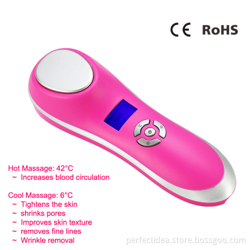 Beperfect new handheld cool and hot beauty machine for home use skin care